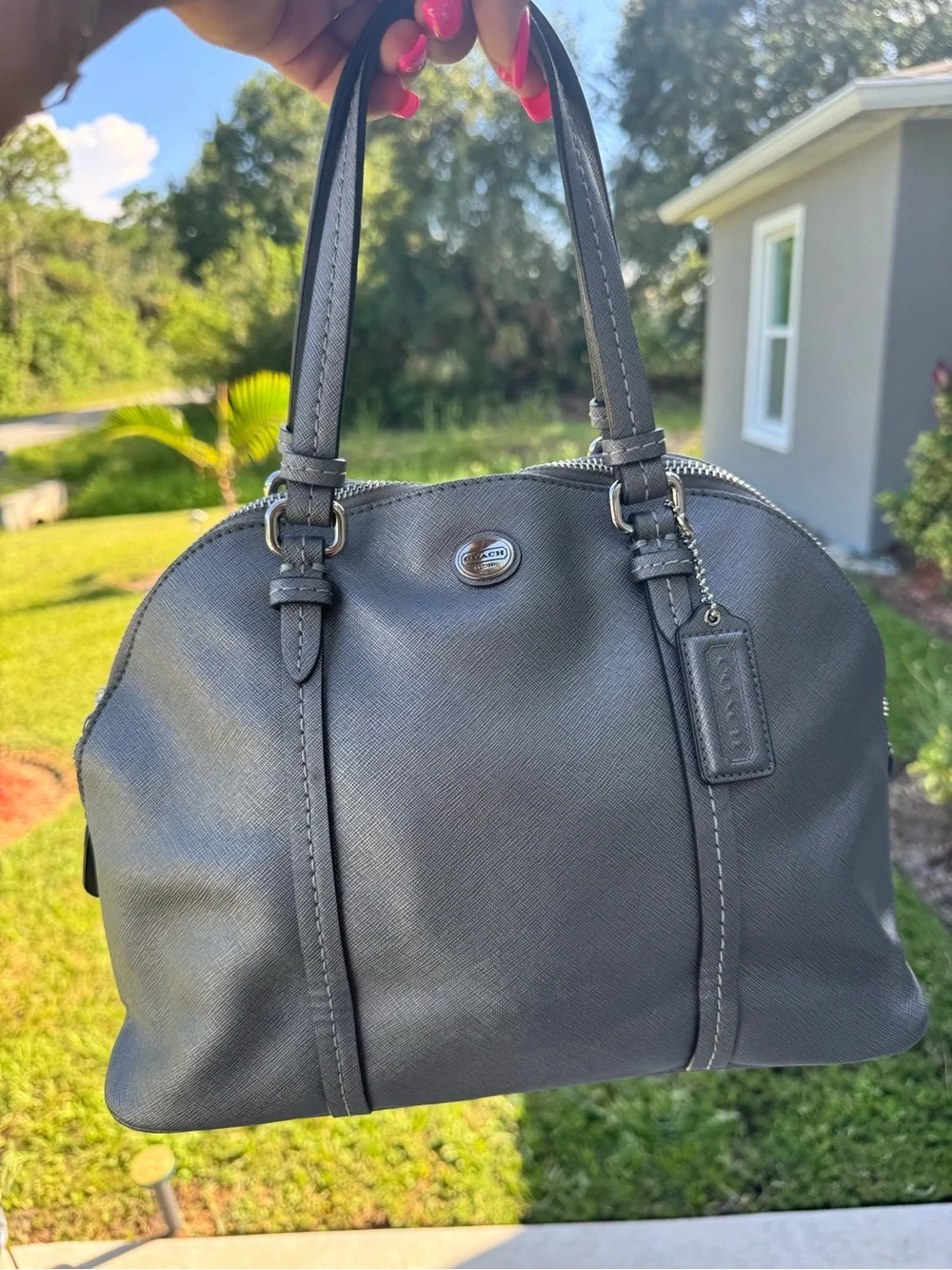 Coach Peyton Cora Dome Satchel